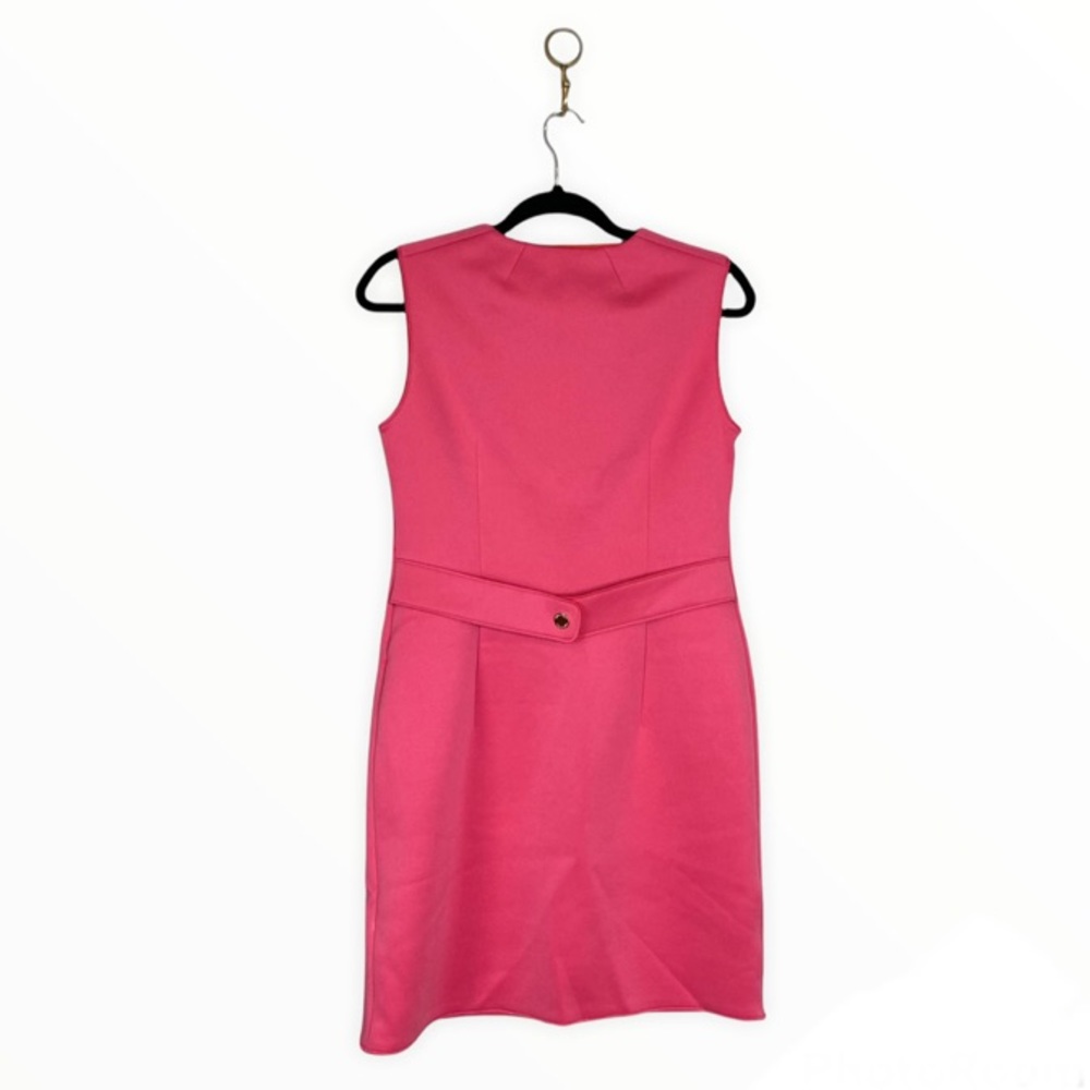 Tory Burch Women’s Sleeveless Scuba Mini Dress with Zipper & Flap Pocket - Picture 5 of 10